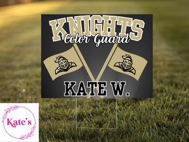 Henryetta Knights Color Guard Yard Sign